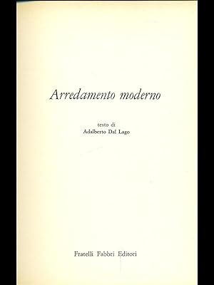 Seller image for Arredamento moderno for sale by Librodifaccia