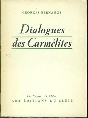 Bild des Verkufers fr Dialogues des Carmelites zum Verkauf von Librodifaccia