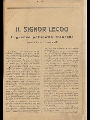 Seller image for Il signor Lecoq - il grande poliziotto francese for sale by Librodifaccia