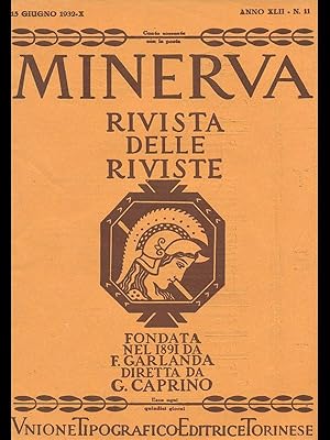 Minerva. Rivista delle riviste n. 11/15 giugno 1932