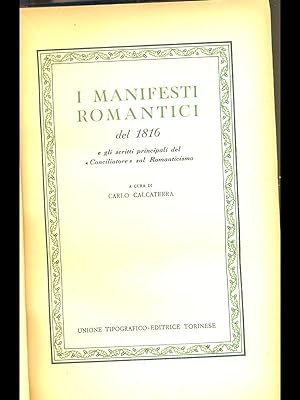 Image du vendeur pour I manifesti romantici del 1816 mis en vente par Librodifaccia