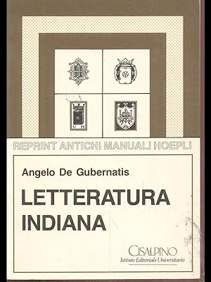 Bild des Verkufers fr Letteratura indiana zum Verkauf von Librodifaccia