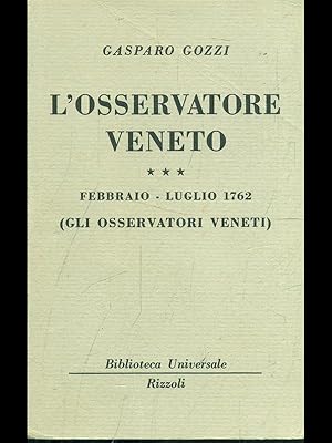 Bild des Verkufers fr L'osservatore veneto vol. 3 zum Verkauf von Librodifaccia