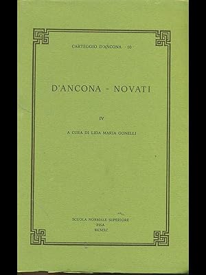 Bild des Verkufers fr D'Ancona - Novati zum Verkauf von Librodifaccia