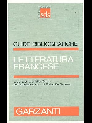 Bild des Verkufers fr Letteratura francese zum Verkauf von Librodifaccia