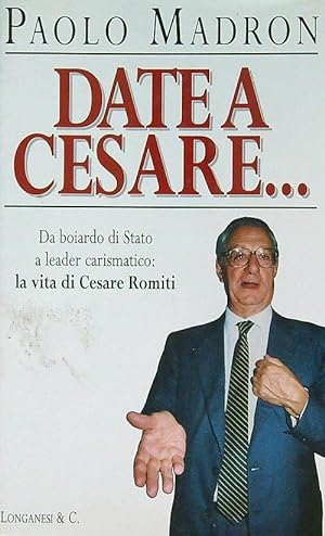 Seller image for Date a Cesare. for sale by Librodifaccia