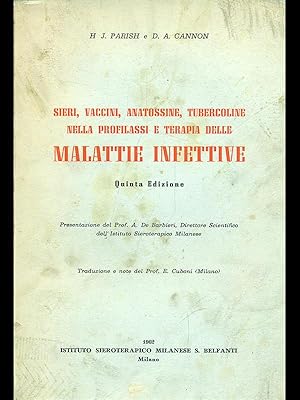 Imagen del vendedor de Profilassi e terapia delle malattie infettive a la venta por Librodifaccia