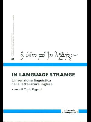 Image du vendeur pour In language strange mis en vente par Librodifaccia