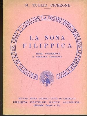 Bild des Verkufers fr La nona filippica zum Verkauf von Librodifaccia