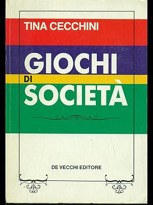 Bild des Verkufers fr Giochi di societa' zum Verkauf von Librodifaccia