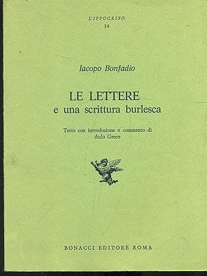 Le lettere e una scrittura burlesca