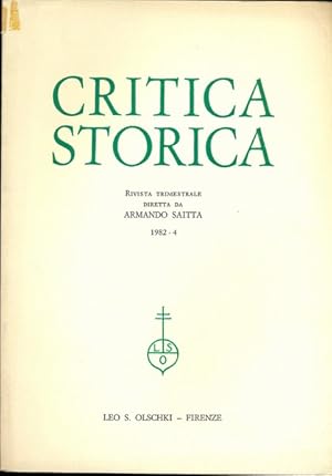 Critica storica n.4/1982