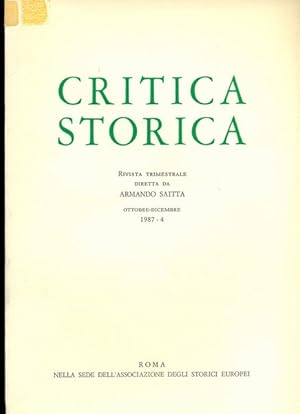 Critica storica n.4/1987