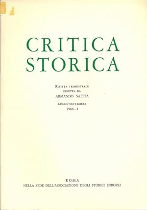 Critica storica n.3/1988