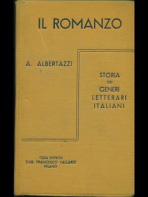 Bild des Verkufers fr Il romanzo: storia dei generi letterari italiani zum Verkauf von Librodifaccia