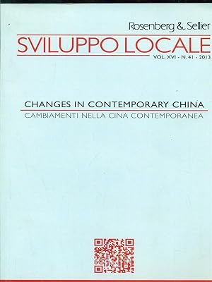 Bild des Verkufers fr Sviluppo Locale vol XVI - N 41 - 2013 - Changes in contemporary China zum Verkauf von Librodifaccia