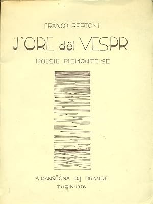 Image du vendeur pour J'ore del vespr mis en vente par Librodifaccia