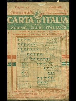 Carta d'Italia del Touring Club Italiano foglio n. 46: Cagliari