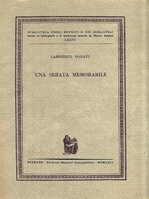 Seller image for Una serata memorabile for sale by Librodifaccia