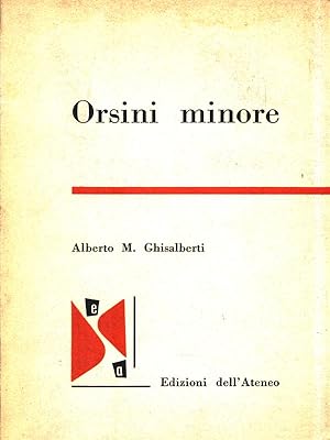Immagine del venditore per Orsini minore venduto da Librodifaccia