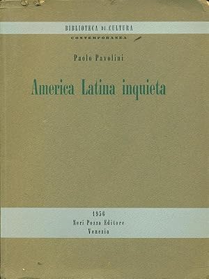 Immagine del venditore per America Latina inquieta venduto da Librodifaccia