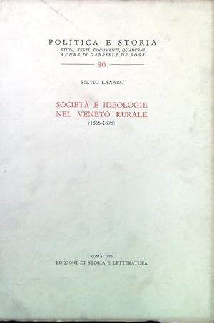 Bild des Verkufers fr Societa' e ideologie nel Veneto rurale (1866-1989) zum Verkauf von Librodifaccia