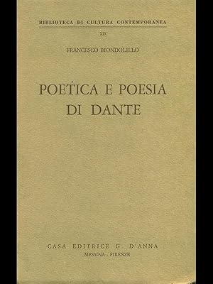 Imagen del vendedor de Poetica e poesia di Dante a la venta por Librodifaccia