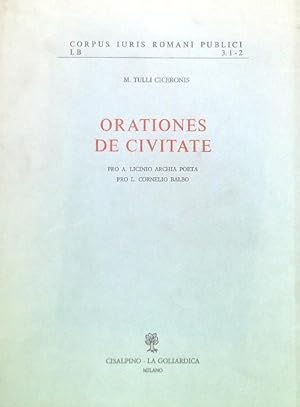 Bild des Verkufers fr Orationes de civitate zum Verkauf von Librodifaccia
