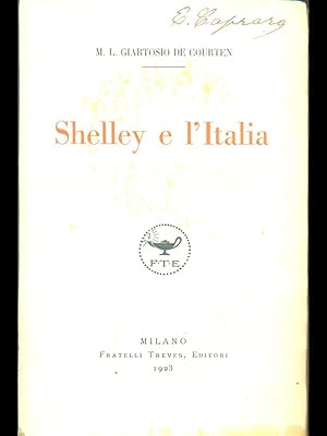 Image du vendeur pour Shelley e l'Italia mis en vente par Librodifaccia