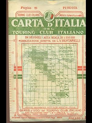 Carta d'Italia del Touring Club Italiano: foglio 23 Perugia