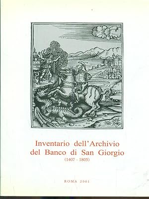 Bild des Verkufers fr Inventario dell'Archivio del Banco di San Giorgio 1407-1805 vol II tomo 1 zum Verkauf von Librodifaccia