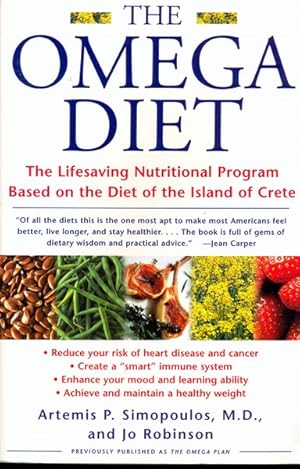 Imagen del vendedor de The Omega Diet: The Lifesaving Nutritional Program Based on the Diet of the Island of Crete a la venta por Librodifaccia