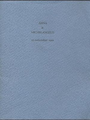 Anna & Michelangelo 10 settembre 1999