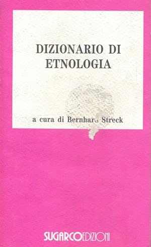 Bild des Verkufers fr Dizionario di etnologia zum Verkauf von Librodifaccia