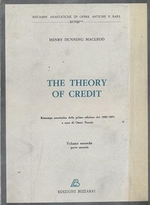 Bild des Verkufers fr The theory of credit zum Verkauf von Librodifaccia