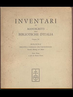 Inventari dei manoscritti delle biblioteche d'Italia vol.XC