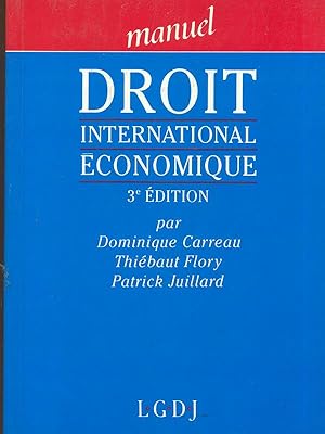 Bild des Verkufers fr Droit international economique zum Verkauf von Librodifaccia