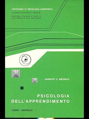 Immagine del venditore per Psicologia dell'apprendimento venduto da Librodifaccia