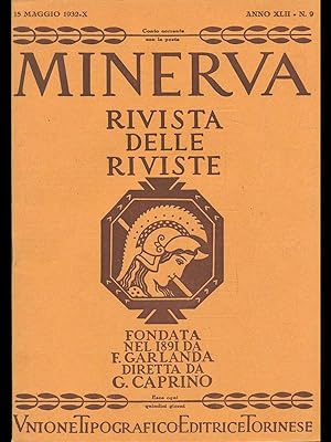 Bild des Verkufers fr Minerva. Rivista delle riviste n. 9/15 maggio 1932 zum Verkauf von Librodifaccia