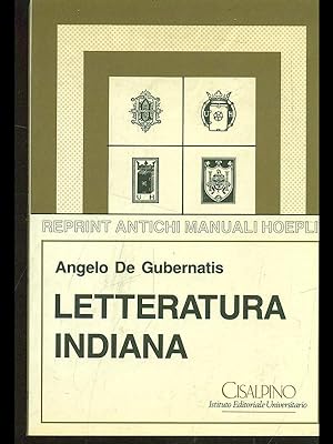 Bild des Verkufers fr Letteratura indiana zum Verkauf von Librodifaccia