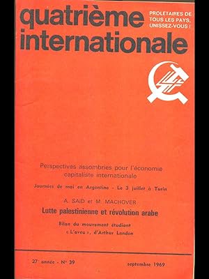Quatrieme Internationale N 39 septembre 1969