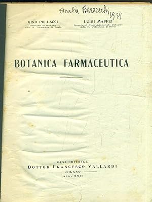 Bild des Verkufers fr Botanica farmaceutica zum Verkauf von Librodifaccia
