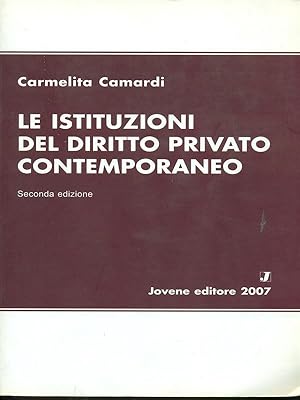 Bild des Verkufers fr Le istituzioni del diritto privato contemporaneo zum Verkauf von Librodifaccia