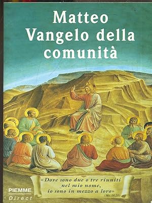 Bild des Verkufers fr Matteo Vangelo della comunita' zum Verkauf von Librodifaccia