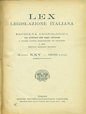 LEX Legislazione Italiana