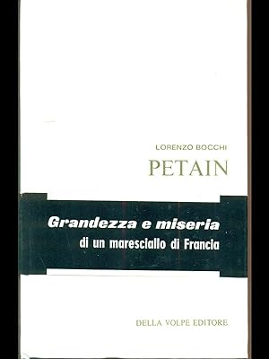 Bild des Verkufers fr Petain zum Verkauf von Librodifaccia