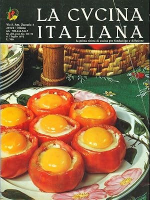 Immagine del venditore per La cucina italiana n.7 luglio 1972 venduto da Librodifaccia