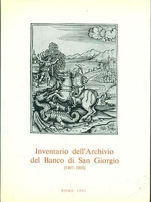 Bild des Verkufers fr Inventario dell'Archivio del Banco di San Giorgio 1407-1805 vol III tomo 3 zum Verkauf von Librodifaccia