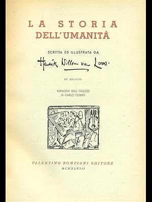 Seller image for La storia dell'umanita' for sale by Librodifaccia