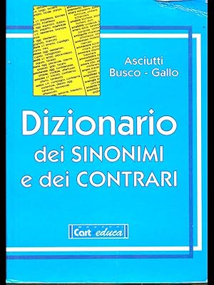 Dizionario dei sinonimi e dei contrari